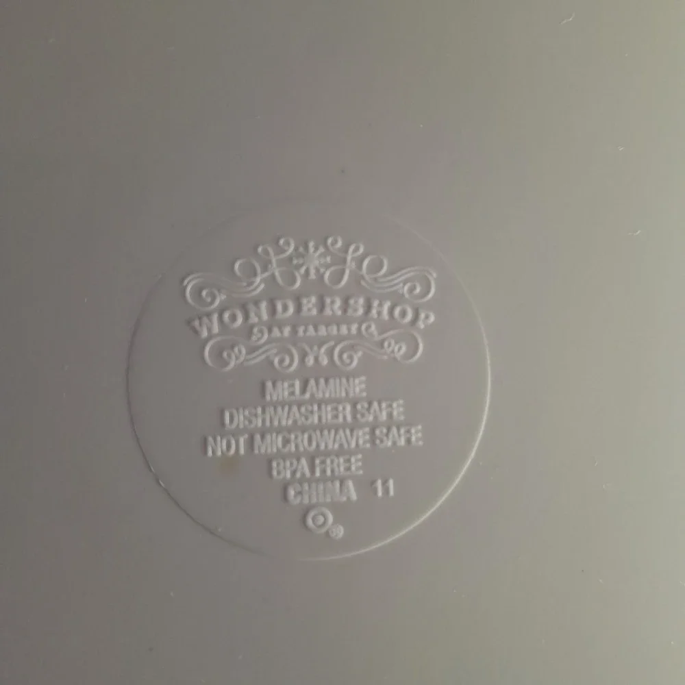 Preowned Wondershop Christmas Plate Melamine